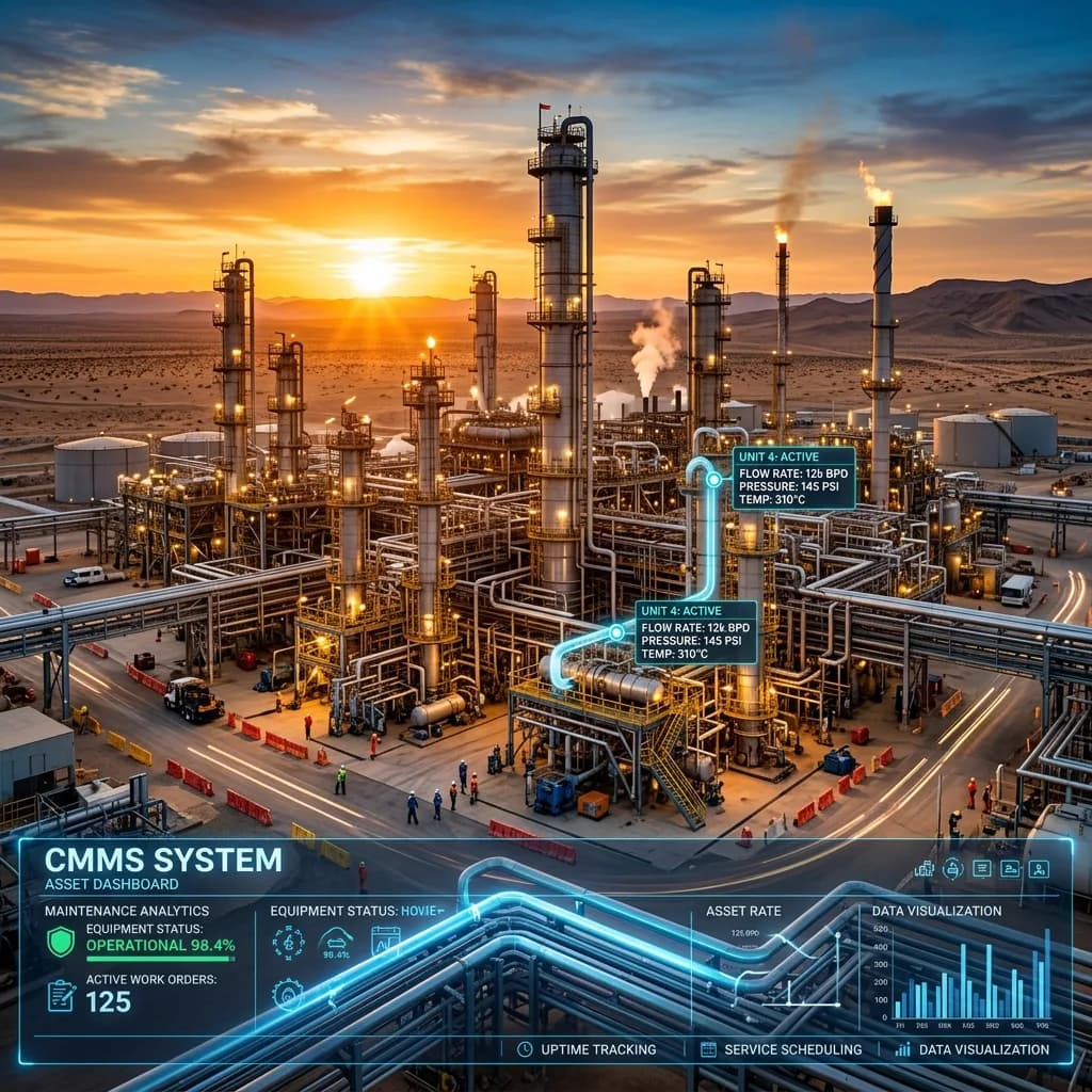 CMMS for Oil & Gas Industry: Improve Asset Reliability, Reduce Downtime, and Enhance Safety